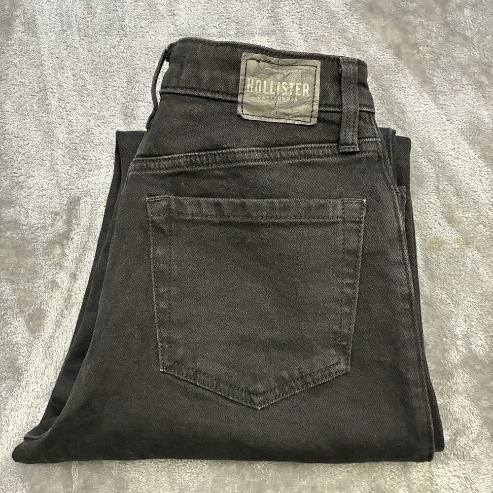 Hollister Jeans Womens 26S Black Dad‎ Ultra HighRise Vintage Stretch Denim Pants